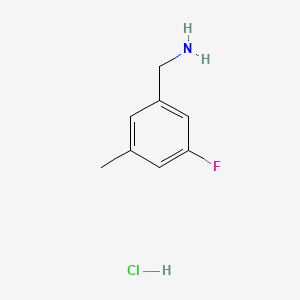 molecular formula C8H11ClFN B2908354 (3-Fluoro-5-methylphenyl)methanamine hydrochloride CAS No. 1214344-22-5