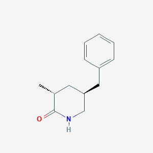 molecular formula C13H17NO B2908355 (3R,5S)-5-Benzyl-3-methylpiperidin-2-one CAS No. 2375247-94-0