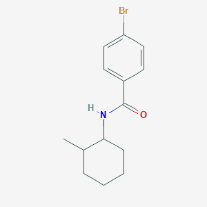 molecular formula C14H18BrNO B290836 4-bromo-N-(2-methylcyclohexyl)benzamide 