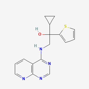 1-Cyclopropyl-2-(pyrido[2,3-d]pyrimidin-4-ylamino)-1-thiophen-2-ylethanol