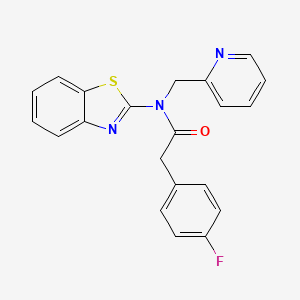 N-(benzo[d]thiazol-2-yl)-2-(4-fluorophenyl)-N-(pyridin-2-ylmethyl)acetamide