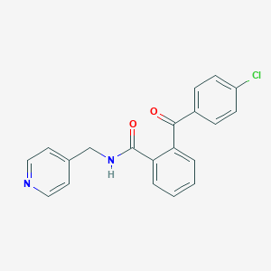 molecular formula C20H15ClN2O2 B290837 2-(4-chlorobenzoyl)-N-(4-pyridinylmethyl)benzamide 