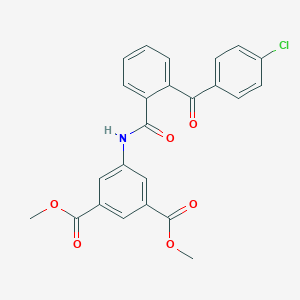 molecular formula C24H18ClNO6 B290838 Dimethyl 5-{[2-(4-chlorobenzoyl)benzoyl]amino}isophthalate 