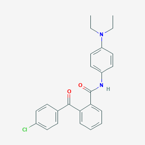 molecular formula C24H23ClN2O2 B290839 2-(4-chlorobenzoyl)-N-[4-(diethylamino)phenyl]benzamide 