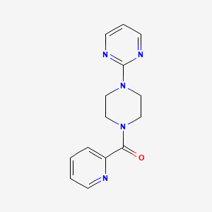 molecular formula C14H15N5O B2908397 2-Pyridyl 4-pyrimidin-2-ylpiperazinyl ketone CAS No. 1022692-82-5