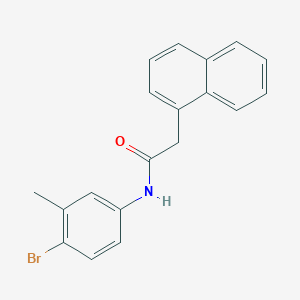 molecular formula C19H16BrNO B290840 N-(4-bromo-3-methylphenyl)-2-(1-naphthyl)acetamide 
