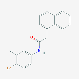 N-(4-bromo-3-methylphenyl)-2-(1-naphthyl)acetamide