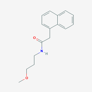 molecular formula C16H19NO2 B290841 N-(3-methoxypropyl)-2-(1-naphthyl)acetamide 