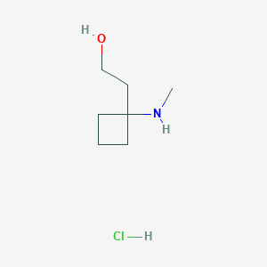 2-[1-(Methylamino)cyclobutyl]ethanol;hydrochloride