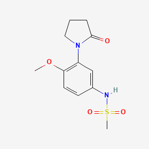 N-(4-methoxy-3-(2-oxopyrrolidin-1-yl)phenyl)methanesulfonamide
