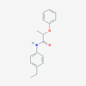molecular formula C17H19NO2 B290845 N-(4-ethylphenyl)-2-phenoxypropanamide 