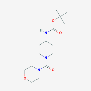 molecular formula C15H27N3O4 B2908451 tert-Butyl 1-(morpholine-4-carbonyl)piperidin-4-ylcarbamate CAS No. 1013920-83-6