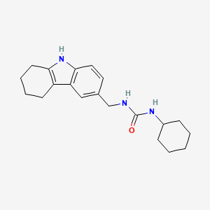 molecular formula C20H27N3O B2908462 1-cyclohexyl-3-(6,7,8,9-tetrahydro-5H-carbazol-3-ylmethyl)urea CAS No. 852140-75-1