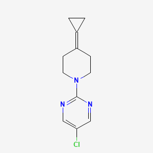 molecular formula C12H14ClN3 B2908497 5-Chloro-2-(4-cyclopropylidenepiperidin-1-yl)pyrimidine CAS No. 2034282-18-1