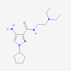 4-Amino-1-cyclopentyl-N-[2-(diethylamino)ethyl]-1H-pyrazole-3-carboxamide