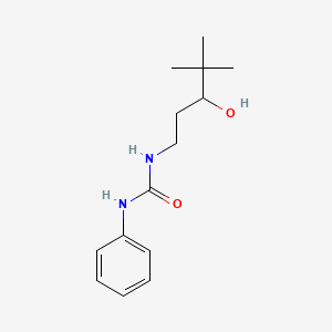 molecular formula C14H22N2O2 B2908509 1-(3-Hydroxy-4,4-dimethylpentyl)-3-phenylurea CAS No. 1396808-15-3