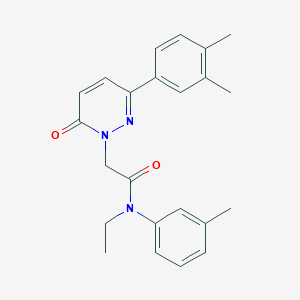 2-[3-(3,4-dimethylphenyl)-6-oxopyridazin-1(6H)-yl]-N-ethyl-N-(3-methylphenyl)acetamide