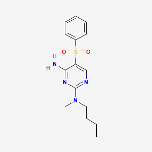 N~2~-butyl-N~2~-methyl-5-(phenylsulfonyl)pyrimidine-2,4-diamine
