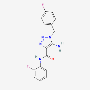 5-amino-1-(4-fluorobenzyl)-N-(2-fluorophenyl)-1H-1,2,3-triazole-4-carboxamide