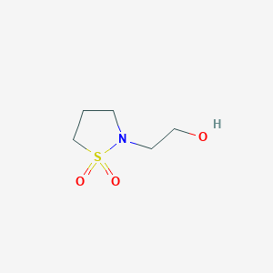 molecular formula C5H11NO3S B2908519 2-Isothiazolidineethanol, 1,1-dioxide CAS No. 1157045-79-8