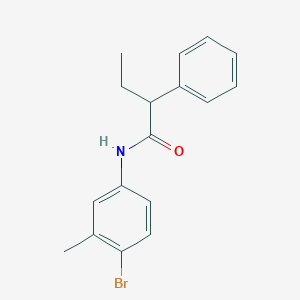 molecular formula C17H18BrNO B290852 N-(4-bromo-3-methylphenyl)-2-phenylbutanamide 