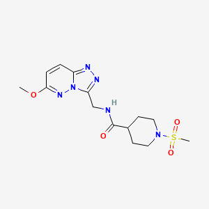 N-((6-methoxy-[1,2,4]triazolo[4,3-b]pyridazin-3-yl)methyl)-1-(methylsulfonyl)piperidine-4-carboxamide