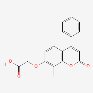 [(8-methyl-2-oxo-4-phenyl-2H-chromen-7-yl)oxy]acetic acid