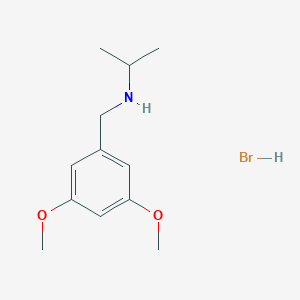 molecular formula C12H20BrNO2 B2908532 N-(3,5-dimethoxybenzyl)-2-propanamine hydrobromide CAS No. 1609406-46-3; 97294-81-0