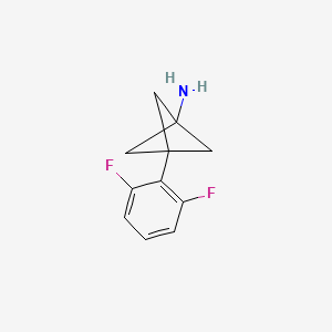 molecular formula C11H11F2N B2908534 3-(2,6-Difluorophenyl)bicyclo[1.1.1]pentan-1-amine CAS No. 2287332-19-6