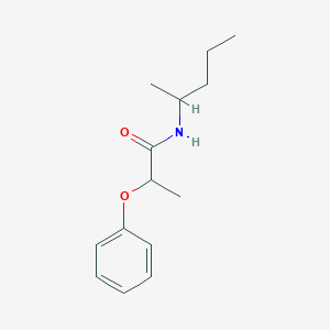 molecular formula C14H21NO2 B290854 N-(1-methylbutyl)-2-phenoxypropanamide 