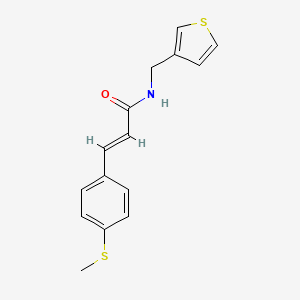(E)-3-(4-(methylthio)phenyl)-N-(thiophen-3-ylmethyl)acrylamide