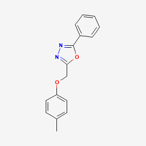 2-[(4-Methylphenoxy)methyl]-5-phenyl-1,3,4-oxadiazole