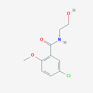 molecular formula C10H12ClNO3 B290856 5-chloro-N-(2-hydroxyethyl)-2-methoxybenzamide 