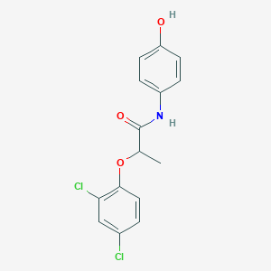 molecular formula C15H13Cl2NO3 B290857 2-(2,4-dichlorophenoxy)-N-(4-hydroxyphenyl)propanamide 