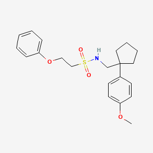N-((1-(4-methoxyphenyl)cyclopentyl)methyl)-2-phenoxyethanesulfonamide