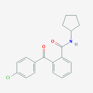 molecular formula C19H18ClNO2 B290859 2-(4-chlorobenzoyl)-N-cyclopentylbenzamide 