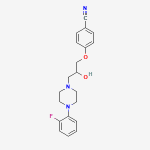 4-{3-[4-(2-Fluorophenyl)piperazino]-2-hydroxypropoxy}benzenecarbonitrile