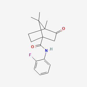 (1S,4S)-N-(2-fluorophenyl)-4,7,7-trimethyl-3-oxobicyclo[2.2.1]heptane-1-carboxamide