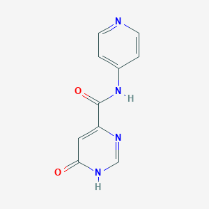 molecular formula C10H8N4O2 B2908600 6-hydroxy-N-(pyridin-4-yl)pyrimidine-4-carboxamide CAS No. 2034281-04-2