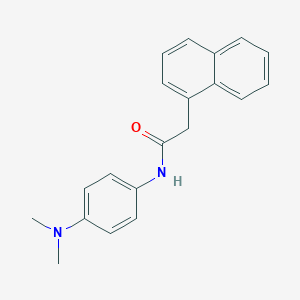 molecular formula C20H20N2O B290861 N-[4-(dimethylamino)phenyl]-2-(1-naphthyl)acetamide 