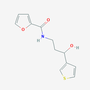 N-(3-hydroxy-3-(thiophen-3-yl)propyl)furan-2-carboxamide