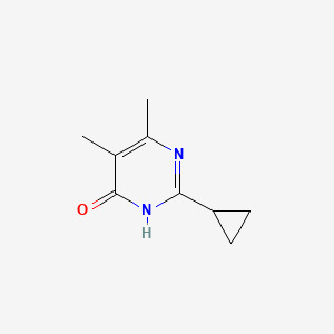 molecular formula C9H12N2O B2908614 2-Cyclopropyl-5,6-dimethylpyrimidin-4(3H)-one CAS No. 1184785-93-0