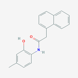 molecular formula C19H17NO2 B290862 N-(2-hydroxy-4-methylphenyl)-2-(1-naphthyl)acetamide 