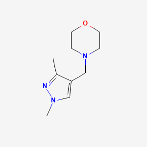 molecular formula C10H17N3O B2908625 4-[(1,3-dimethyl-1H-pyrazol-4-yl)methyl]morpholine CAS No. 2097867-84-8