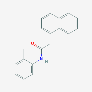 molecular formula C19H17NO B290864 N-(2-methylphenyl)-2-(1-naphthyl)acetamide 