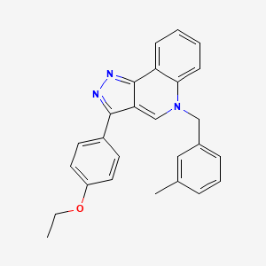molecular formula C26H23N3O B2908664 3-(4-ethoxyphenyl)-5-(3-methylbenzyl)-5H-pyrazolo[4,3-c]quinoline CAS No. 872198-41-9