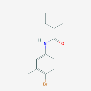 molecular formula C13H18BrNO B290867 N-(4-bromo-3-methylphenyl)-2-ethylbutanamide 