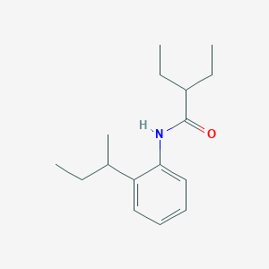 molecular formula C16H25NO B290868 N-(2-sec-butylphenyl)-2-ethylbutanamide 