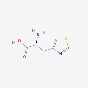 molecular formula C6H8N2O2S B2908681 (R)-2-Amino-3-(thiazol-4-YL)propanoic acid CAS No. 119433-80-6; 131896-42-9