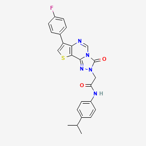 molecular formula C24H20FN5O2S B2908689 N-(4-ethylphenyl)-N'-(2-phenyl-1H-indol-3-yl)urea CAS No. 1189704-03-7